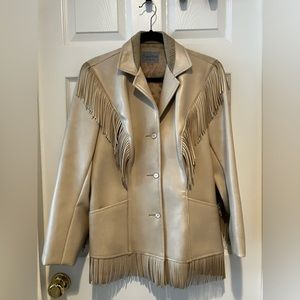 Vintage Pioneer Wear faux leather jacket